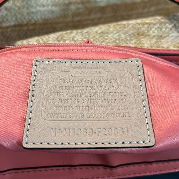 Coach flowered straw and patent tote - Picture 10 of 12